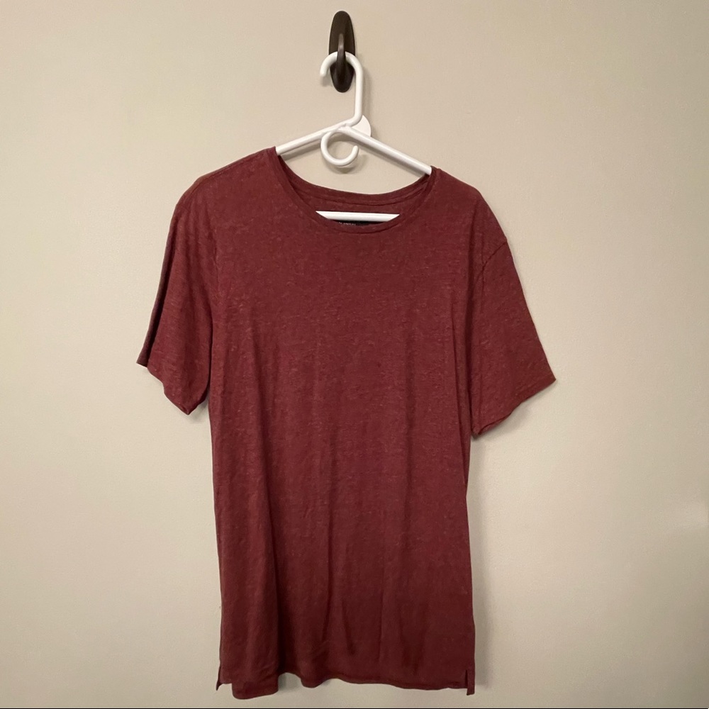 PacSun Mens L Large Casual Tee Shirt Burnt Brown/Orange